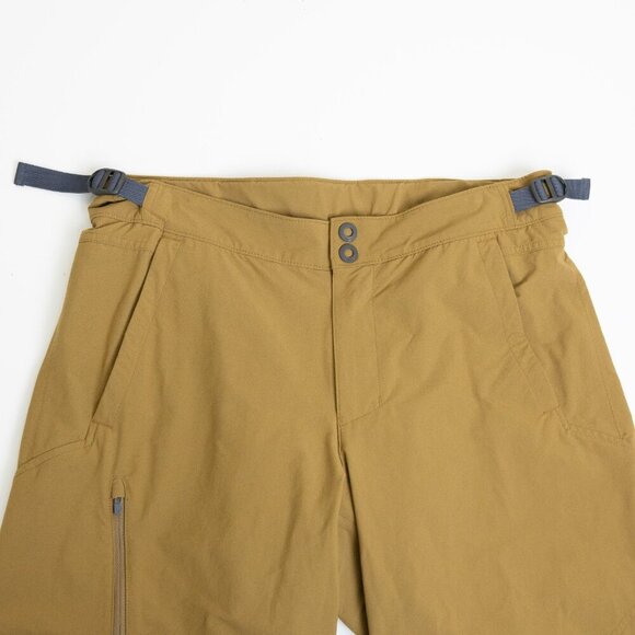 ✨ MEC Crinkum Plus Shorts Padded Mustard Brown Mountain Biking Size 36 - Picture 4 of 16